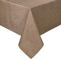 Hiasan Faux Linen Rectangle Tablecloth - Wrinkle and Stain Resistant Washable Table Cloth for Kitchen Dining Room Holiday Table Cover for Party Dinner, Khaki, 60 x 84 Inch