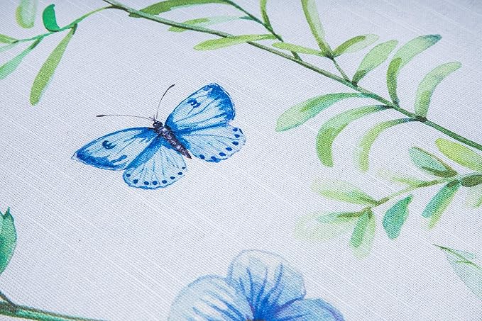 Maison d' Hermine Table Cloth Rectangle Table 100% Cotton 60 x 108 Inches Tablecloth Reusable Decorative for Dining Room Farmhouse Home Valentines Day Decorations Spring Summer - Just Floral
