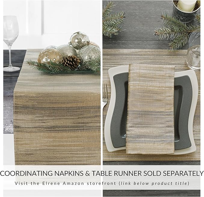 Villeroy & Boch Radcliffe Jacquard Woven Placemats, 14 Inches x 20 Inches, Set of 4