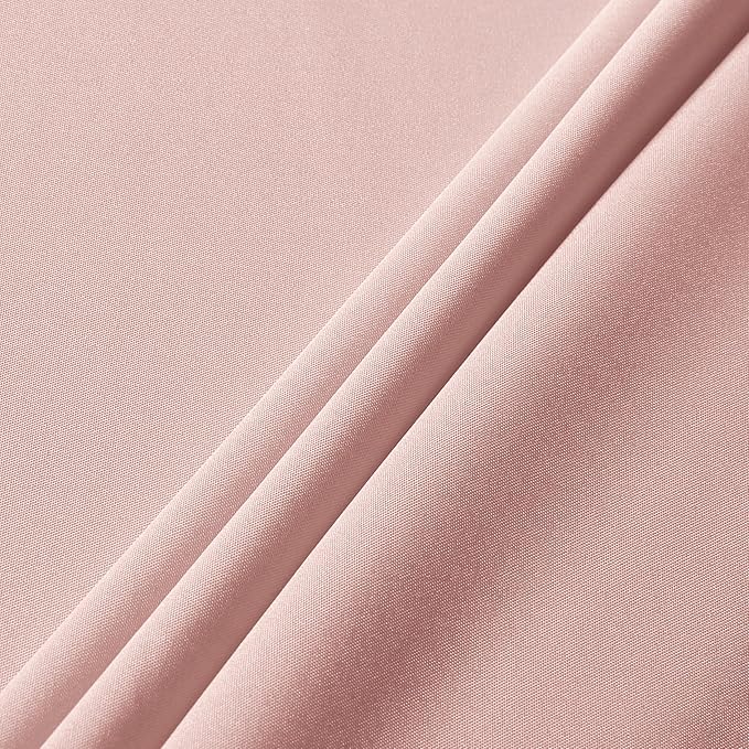 sancua Rectangle Tablecloth - 60 x 84 Inch - Stain and Wrinkle Resistant Washable Polyester Table Cloth, Decorative Fabric Table Cover for Dining Tables, Buffet Parties and Camping, Blush
