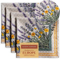 Maison d' Hermine Cloth Napkins Set of 4 100% Cotton Everyday Reusable Square Napkins Cloth Washable Dinner Party Wedding Restaurant Valentines Day Decorations Spring/Summer(Fanny Lavender, 20" x 20")