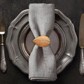Decozen Set of 16 Gold Napkin Rings in Leaf Design, Festive, Table Decor Setting for Holiday, Wedding, Birthday, Kitchen, Home Decor, Housewarming Gift - Thanksgiving & Christmas Gift Decoration
