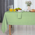 D'Moksha Homes Sage Green Linen Tablecloth 60 x 84 Inch - 100% Pure Linen Table Cloth for Rectangle Tables - Machine Washable Cloth Tablecloth for Spring, St Patricks Day, Easter