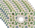 Cactus and Succulent Watercolor Placemats Set of 6 Washable Table Mats for Kitchen Dining Table,Heat-Resistant Place Mats for Indoor Outdoor Party Holiday Decoration