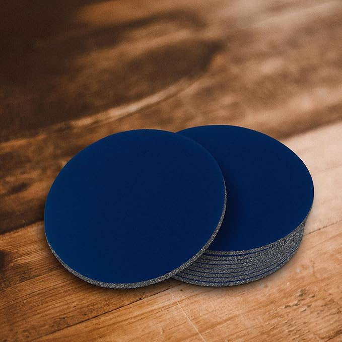 10 Round Foam Bud Coasters Pack, 4 inch - PU Foam, Party Favor - Navy Blue