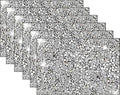 Silver Heat Resistant Square Placemats - Set of 6 with Rhinestone Decor and Sparkly Bling