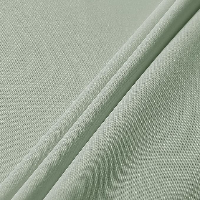 sancua Rectangle Tablecloth - 60 x 84 Inch - Stain and Wrinkle Resistant Washable Polyester Table Cloth, Decorative Fabric Table Cover for Dining Tables, Buffet Parties and Camping, Sage Green