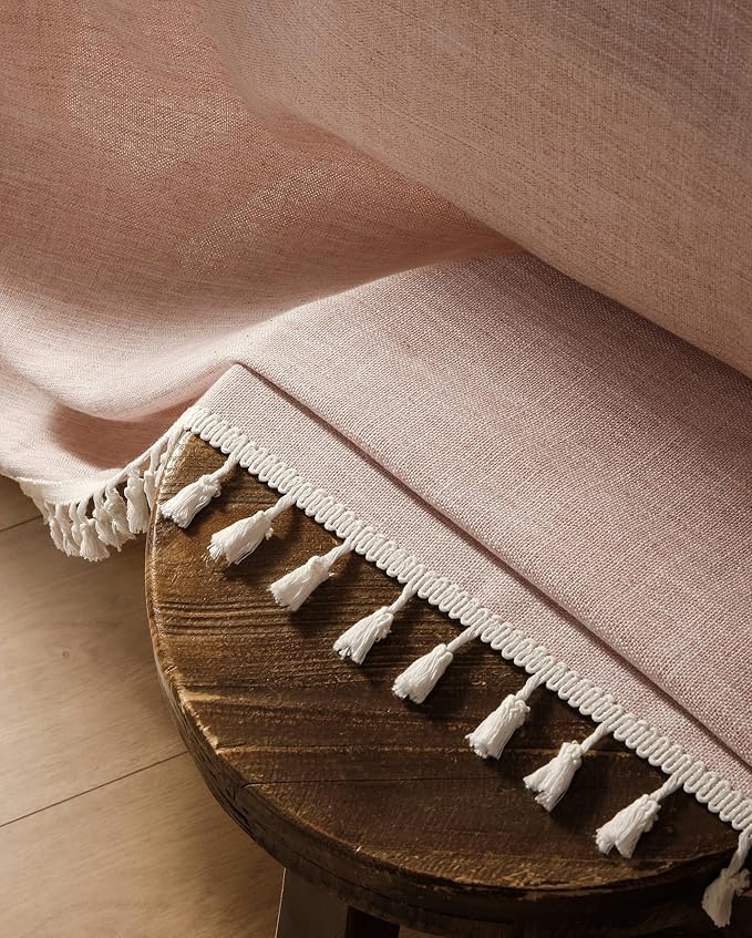 ZeeMart Contrast Linen Table Cloth Rectangle Table Cloths 60x120 Inch Orange, Farmhouse Style Heavy Weight Burnt Orange Fall Tablecloth, Water Resistant Burlap Tablecloths