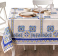 Maison d' Hermine Premium Table Cloth Square Table 100% Combed Cotton 70 x 70 Inches Tablecloth Reusable Decorative for Dining Room, Farmhouse, Home, Party, Festive & Wedding - Sciacca