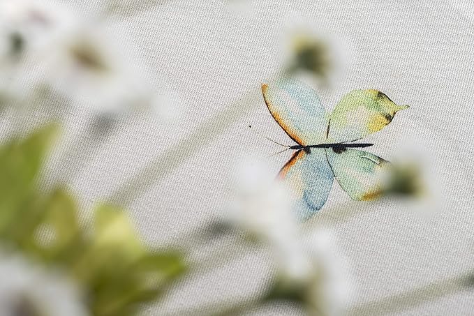 Maison d' Hermine Table Cloth Rectangle Table 100% Cotton 60 x 90 Inches Tablecloth Reusable Decorative for Dining Room Farmhouse Home Valentines Day Decorations Spring Summer - Botanical Fresh