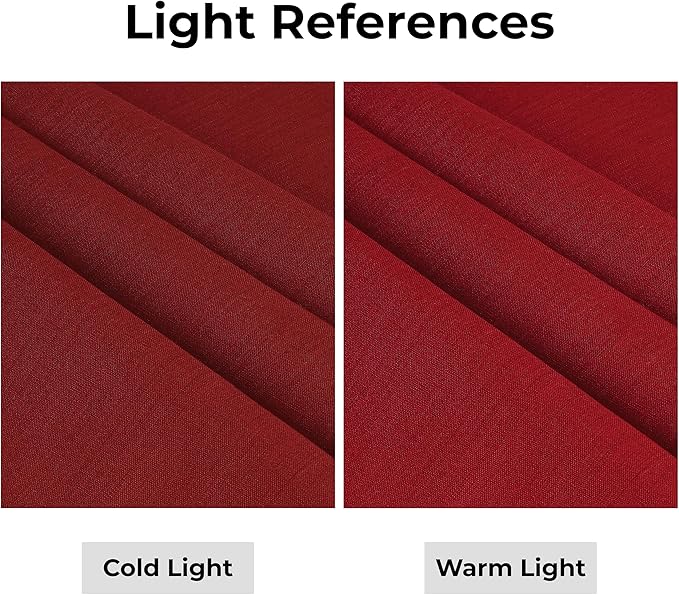 D'Moksha Homes Linen Red Table Runner 120 Inches Long - 100% Pure Linen Hemstitch 14 x 120 Inch Table Runner for Dining, Valentines, Spring - Classic Hemstitch