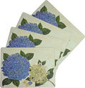 Benson Mills Cork Placemats Set of 4, Thick Cork Place Mats for Kitchen and Dining Tables, Easy Clean Table Mats (12" x 16" Rectangular Set of 4, Hydrangea Floral)