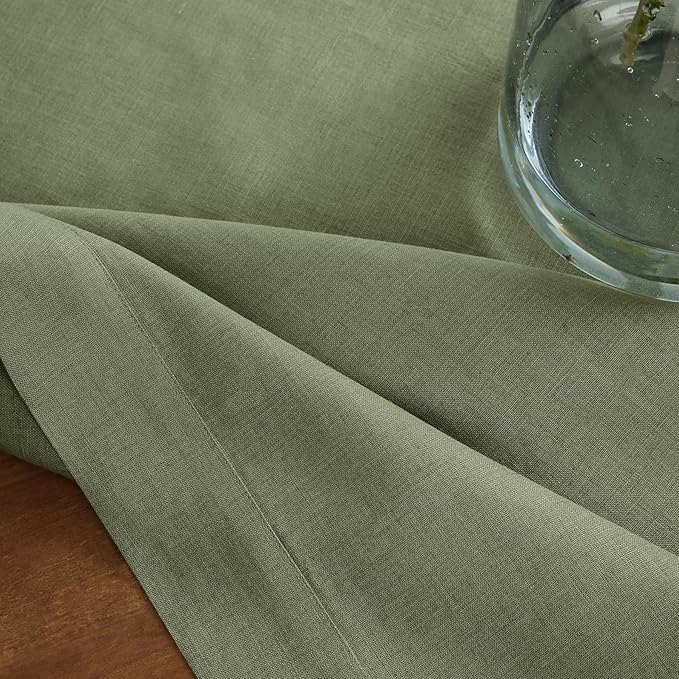 Solino Home Linen Napkins Set of 4-100% Pure Linen Oil Green Dinner Napkins Cloth 20 x 20 Inch for Spring, St Patricks Day, Easter - Fete, Handcrafted and Machine Washable