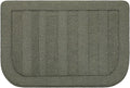 BEQHAUSE 24x36 Inch Kitchen Rug Mat Durable Kitchen Rugs Non-Slip Washable Absorbent Kitchen Mats for Floor Dirt-Resistant Semicircular Kitchen Mat (Green)