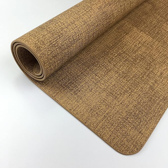 WAZAIGUR Waterproof Easy to Clean Non-Slip Heat Resistant Thick Faux Leather Placemats for Dining Table Set of 8,Brown