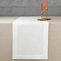 D'Moksha Homes Linen White Table Runner 108 Inches Long - 100% Pure Linen Dining Table Runner 14 x 108 Inch for Valentines, Spring, Easter - Machine Washable