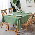 maxmill Square Table Cloth Swirl Design Water Proof Wrinkle Free Heavy Weight Soft Tablecloth Decorative Fabric Table Cover for Outdoor and Indoor Use Square 70 x 70 Inch Sage Green