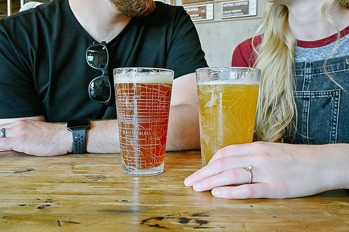 LumEngrave T-REX SKELETON Engraved Beer Pint Glass | Dino Dinosaur Tyrannosaurus Rex Paleontology | Great Gift Idea!