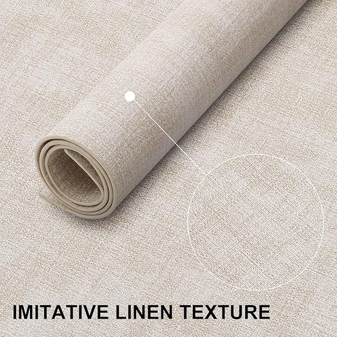homing Faux Leather Heat Resistant Placemats 6 Packs, Waterproof Wipeable Dining PU Place Mats for Indoor & Outdoor, Easy to Clean, Beige