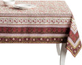 Maison d' Hermine Table Cloth Square Table 100% Cotton 60 x 60 Inches Fall Tablecloth Reusable Everyday Use for Thanksgiving Christmas Decorations Dining Farmhouse Party (Reveillon Au Jardin)