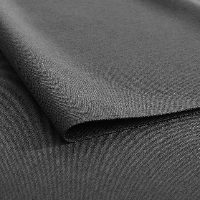 Black Grey Table Runner 13x36 Inches Long, Cotton Linen Farmhouse Style Seasonal Dresser Scarf for Kitchen Dining Coffee Table Parties Wedding Home Decor (13” x 36”, Black Grey)