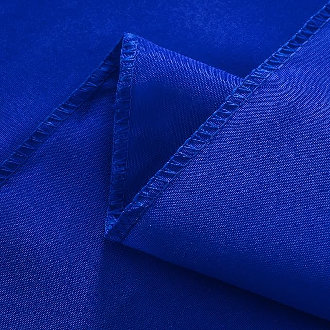 2-Pack 60x102 inch Royal Blue Table Cloths, Solid Stain and Wrinkle Resistant Oblong Tablecloth, Premium Plain Weave Polyester Fabric Rectangle Table Linen Covers for Hotel, Wedding