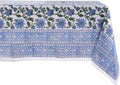 ATOSII Taj 100% Cotton Rectangle Fall Tablecloth, Handblock Floral Print Linen Table Cloth for Kitchen Dining I Parties, Outdoors, Christmas, Thanksgiving I 72 X 108 Inches I 8 Seater