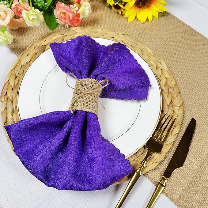 Natural Burlap Napkin Rings Set of 200 pcs with Jute Rope,Disposable Napkin Bands Bulk,Rustic Serviette Ring for Tables,Decorations,Wedding,Dinner,Country Party Decor