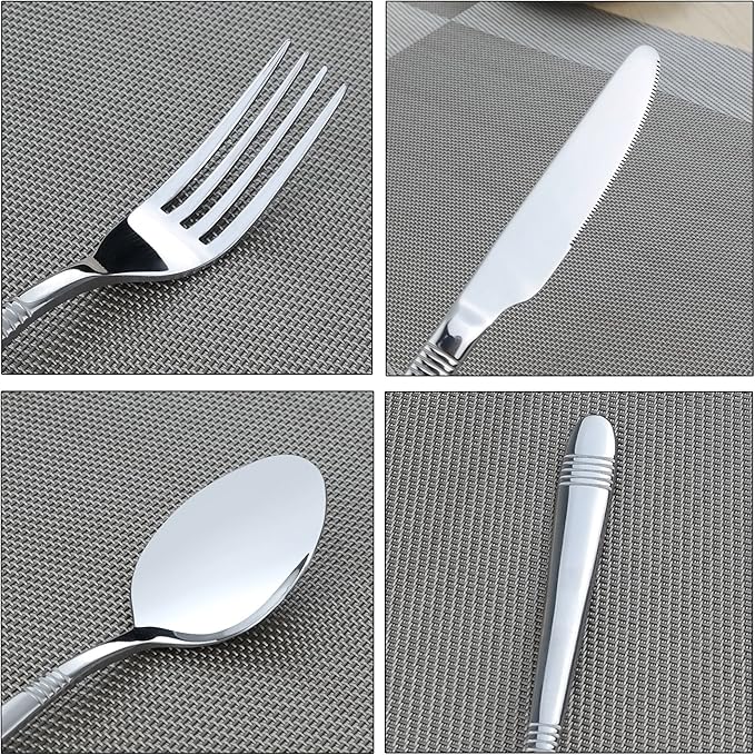Begale 80-piece Flatware Set, Stainless Steel, Service for 16
