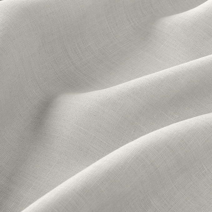 D'Moksha Homes Linen Tablecloth 60 x 120 Inch - 100% Pure Linen Silver Grey Table Cloth for Rectangle Tables - Machine Washable Cloth Tablecloth for Spring, Easter