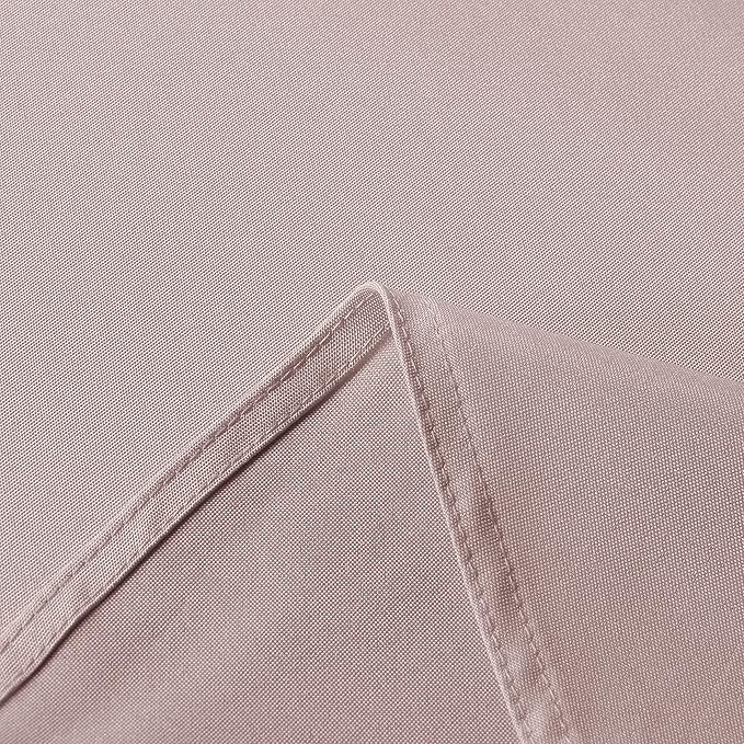 sancua Rectangle Tablecloth - 54 x 120 Inch - Stain and Wrinkle Resistant Washable Polyester Table Cloth, Decorative Fabric Table Cover for Dining Tables, Buffet Parties and Camping, Blush