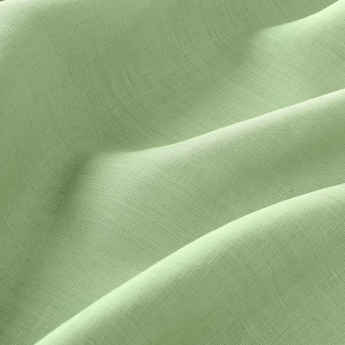 D'Moksha Homes Linen Tablecloth 60 x 90 Inch - 100% Pure Linen Sage Green Tablecloth for Rectangle Tables - Machine Washable Table Cloth for Spring, St Patricks Day, Easter