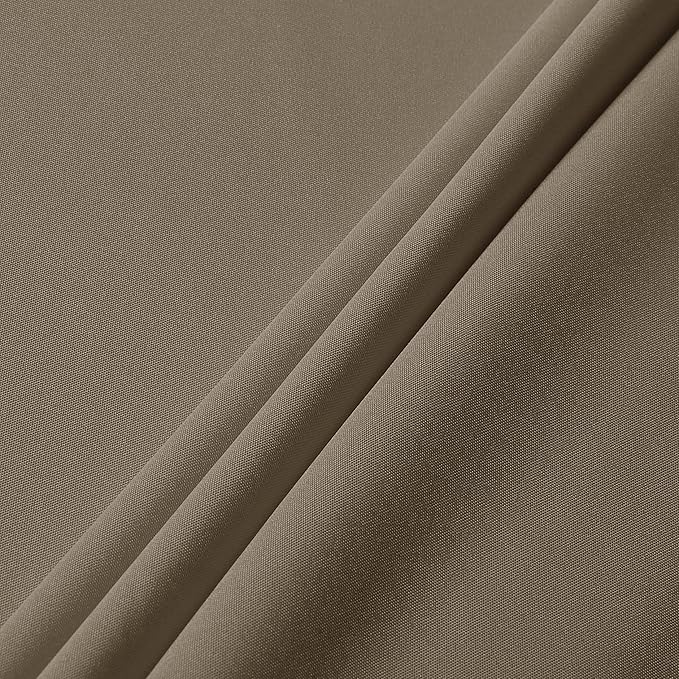 sancua Rectangle Tablecloth - 60 x 102 Inch - Stain and Wrinkle Resistant Washable Polyester Table Cloth, Decorative Fabric Table Cover for Dining Tables, Buffet Parties and Camping, Taupe