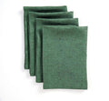 Solino Home Linen Napkins Set of 4-100% Pure Linen Forest Green Dinner Napkins Cloth 20 x 20 Inch for Winter, Easter, St Patricks Day - Athena, Handcrafted and Machine Washable