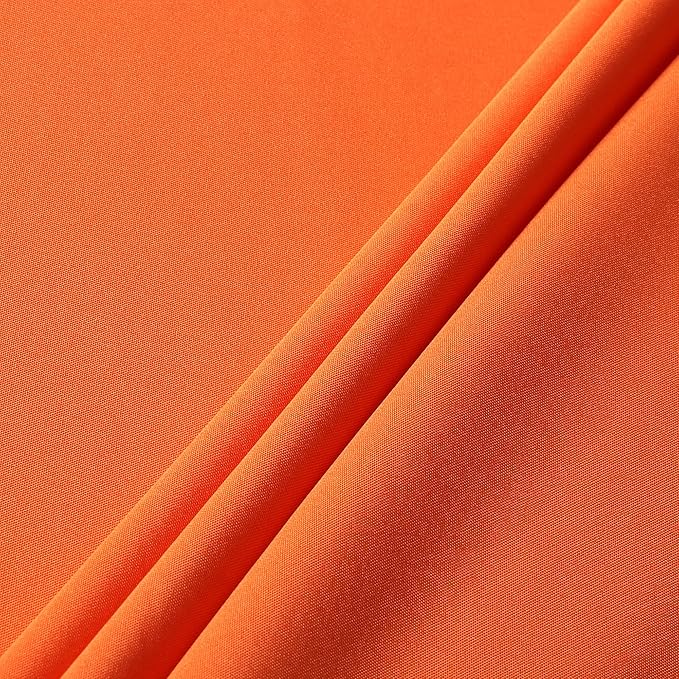 sancua Square Tablecloth - 70 x 70 Inch - Stain and Wrinkle Resistant Washable Polyester Table Cloth, Decorative Fabric Table Cover for Dining Tables, Buffet Parties and Camping, Orange
