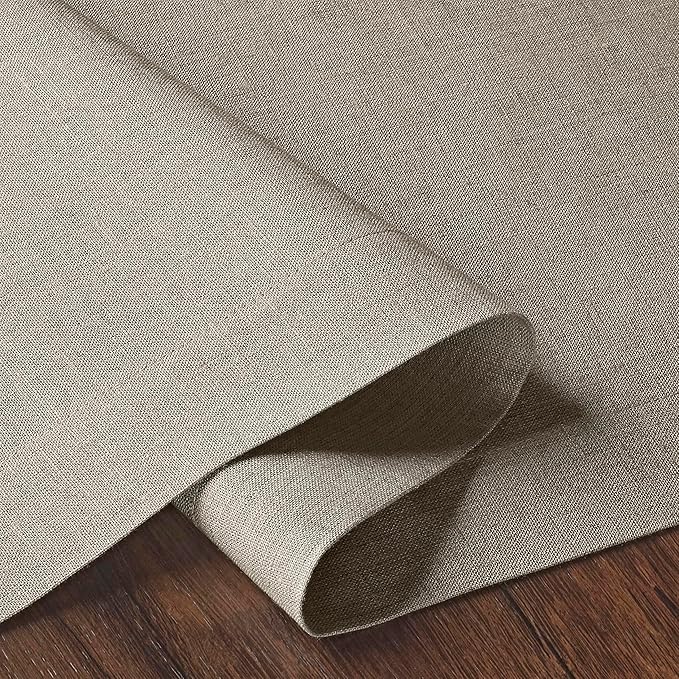 D'Moksha Homes Linen Natural Table Runner 72 Inches Long - 100% Pure Linen 14 x 72 Inch Table Runner for Dining, Valentines, Spring, Easter - Machine Washable