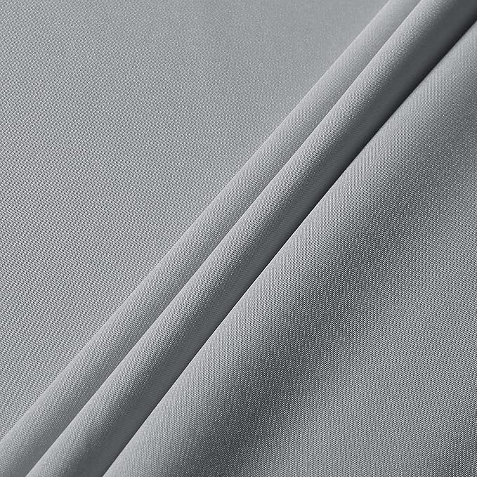 sancua Rectangle Tablecloth - 60 x 120 Inch - Stain and Wrinkle Resistant Washable Polyester Table Cloth, Decorative Fabric Table Cover for Dining Tables, Buffet Parties and Camping, Silver Grey