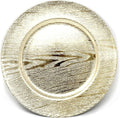 allgala 13-Inch 6-Pack Heavy Quality Round Charger Plates-Grain Gold-HD80301